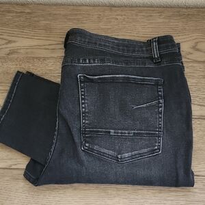 BKE Gabby High-Rise Skinny Jeans in Black-Gray Wash Stretch 36x29.5 NWOT